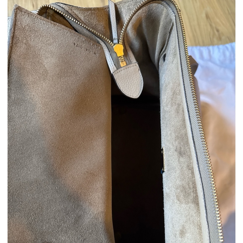 Authentic Celine Mini Belt Bag Grained Calfskin With Gold Finishing Taupe - Picture 5 of 12